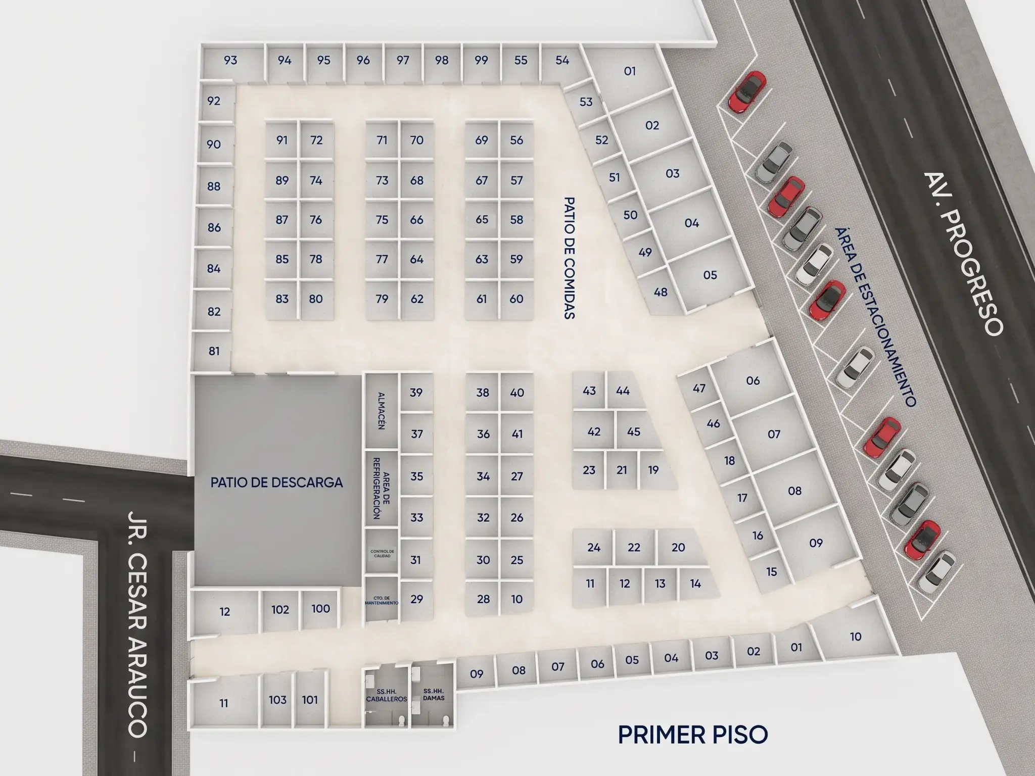 Plano de Plaza Andina